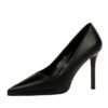 BIGTREE SHOES 3255-2 European and American Style Fashion Banquet Women's Shoes Stiletto Heel Waterproof Platform Low-Cut Pointed-Toe Shoes Women's High Heels