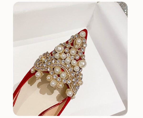 C888-12 Red Wedding Shoes Bridal Shoes Women's 2022 Spring New High Heels Xiuhe Main Wedding Dress Not Tired Feet Single