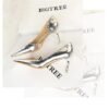 2928-1 European and American style fine-heeled high-heeled shallow pointed side hollow retro metal stone pattern shoes