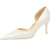 1363-A2 Korean fashion slim banquet fine heel high heel shallow pointed side hollow patent leather women's shoes single shoes high
