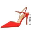 221-1Fashion high heel women's pointed shoes-Bigtree shoes