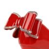 BIGTREE SHOES 9511-h35m European and American Style Banquet High Heels Stiletto Heel Shallow Mouth Pointed Patent Leather Back Bow High Heel Pumps Women