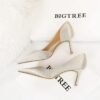3165-A1Snake women's high heels green high heels pointed non-slip women's shoes -Bigtree shoes