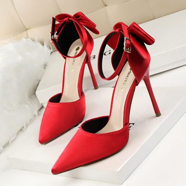 5196-1Simple and fashionable European and American pointed women's shoes-Bigtree shoes