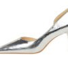 2928-1 European and American style fine-heeled high-heeled shallow pointed side hollow retro metal stone pattern shoes