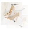 1c9c39b6b514cf60010b720bfd18fceb 8829-1 Korean version of high-heeled shoes with lattice pattern shallow mouth side hollow houndstooth pearl metal chain super high-heeled shoes