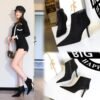 Bigtree Shoes 1619-5 European and American Simple  Thinner Stiletto Heel Suede Pointed-Toe Side Zip Women's Boots Ankle Boots