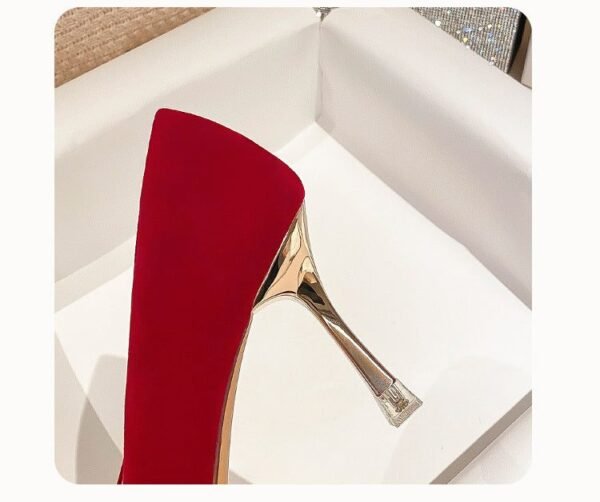 C888-12 Red Wedding Shoes Bridal Shoes Women's 2022 Spring New High Heels Xiuhe Main Wedding Dress Not Tired Feet Single