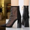 316-8Elegant and pointy women's fashion shoes-Bigtree shoes