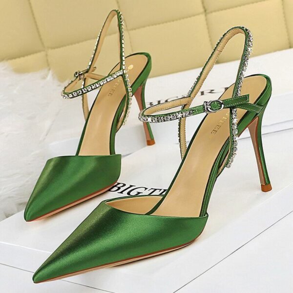 221-1Fashion high heel women's pointed shoes-Bigtree shoes