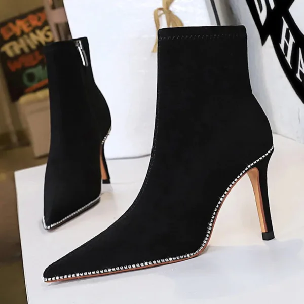 1838-2 European and American pointed women's shoes-Bigtree shoes