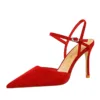 221-5 European and American pointed women's shoes-Bigtree shoes