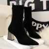 178-3Elegant party pointy temperament fashionable women's shoes-Bigtree shoes