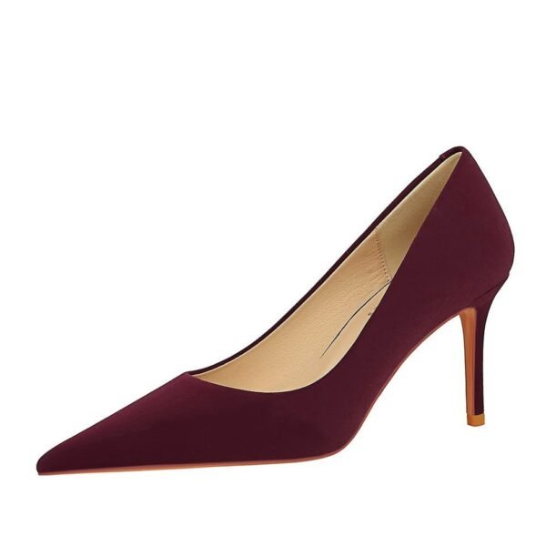 BIGTREE SHOES 3391-A10 European and American Style Fashion Simple Women's Shoes High Heels Stiletto Heel Shallow Mouth Pointed Toe New Spring and Autumn Shoes