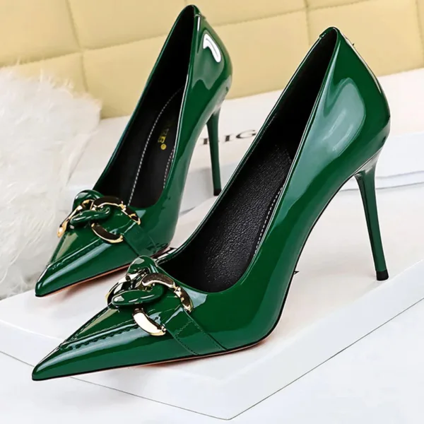 826-2Simple and fashionable European and American pointed women's shoes-Bigtree shoes