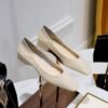 792-1 Korean Style Casual Ol Commuter Retro Fashion Flat Heel Women's Shoes Versatile Small Square Toe Two-Way Soft Leather Loafers