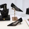 486f03abc1d83093a84503a17106ce0e-20250912-112554 1961-5 European and American Style Fashion Banquet Women's Shoes Stiletto Mid-Heel Pointed Pointed Mesh Lace Slimming Pumps