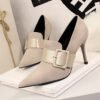955-12Elegant and pointy women's fashion shoes-Bigtree shoes