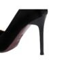7239-1 European And American Fashion Slim Thin-heeled Super High-heeled Women's Shoes Shallow Pointed Big Metal Buckle Shoes