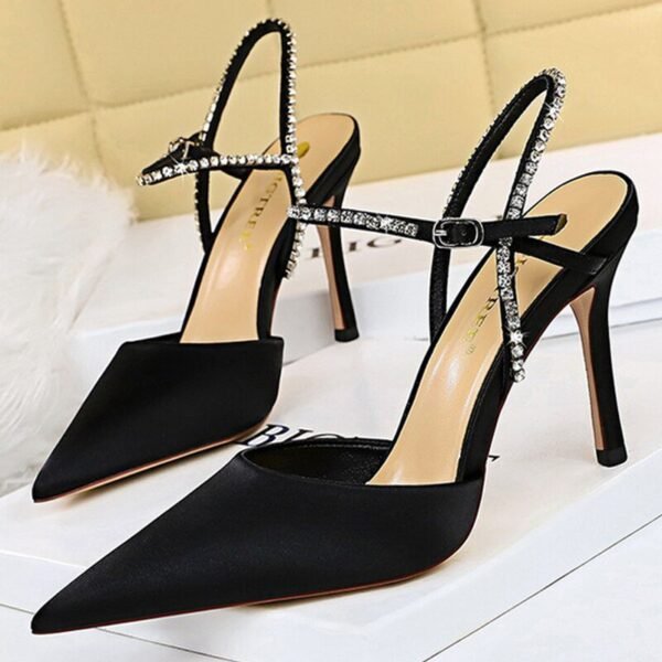 221-1Fashion high heel women's pointed shoes-Bigtree shoes