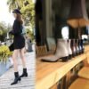 BIGTREE SHOES 009-12 Retro European American Style Fashion Simple Thick Very High Very Pointed Toe Thin Short Boots Female Boots Knight Boots