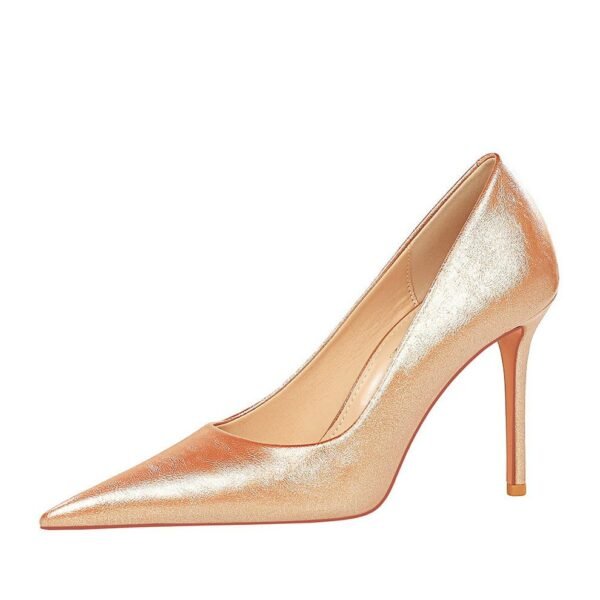 5e65c4fd822ea951849da070654deda4 BIGTREE SHOES 3391-9 Retro European American Style Elegant Banquet High Heels Women's Shoes Stiletto Heel Shallow Mouth Pointed High Heel Pumps