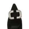 Bigtree Shoes 516-k69 European and American Fashion Banquet High Heels Women's Shoes Stiletto Suede Shallow Mouth Pointed Toe Rhinestone Buckle High Heel Pumps