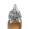BIGTREE SHOES 3391-ah56 European and American Style Banquet High Heels Women's Shoes Stiletto Heel Shallow Mouth Pointed Flower Rose Pumps