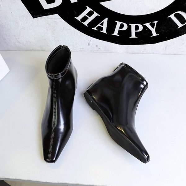 Bigtree Shoes 6632-9 Retro European American Style Wedge Hidden Heel Fashion All-Match Pedicure Slimming Autumn and Winter Female Boots Ankle Boots