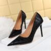 9611-8Elegant and pointy women's fashion shoes-Bigtree shoes