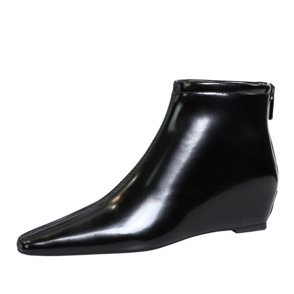 Bigtree Shoes 6632-9 Retro European American Style Wedge Hidden Heel Fashion All-Match Pedicure Slimming Autumn and Winter Female Boots Ankle Boots