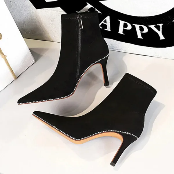 1838-2 European and American pointed women's shoes-Bigtree shoes