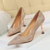 0755-A6Fashion high heel women's pointed shoes-Bigtree shoes