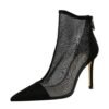 316-2Fashion high heel women's pointed shoes-Bigtree shoes