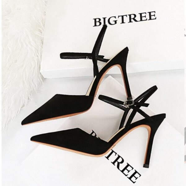 221-5 European and American pointed women's shoes-Bigtree shoes