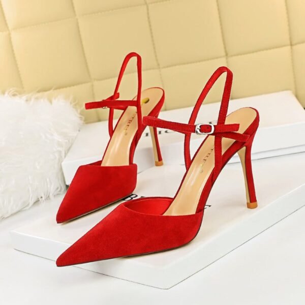 221-5 European and American pointed women's shoes-Bigtree shoes