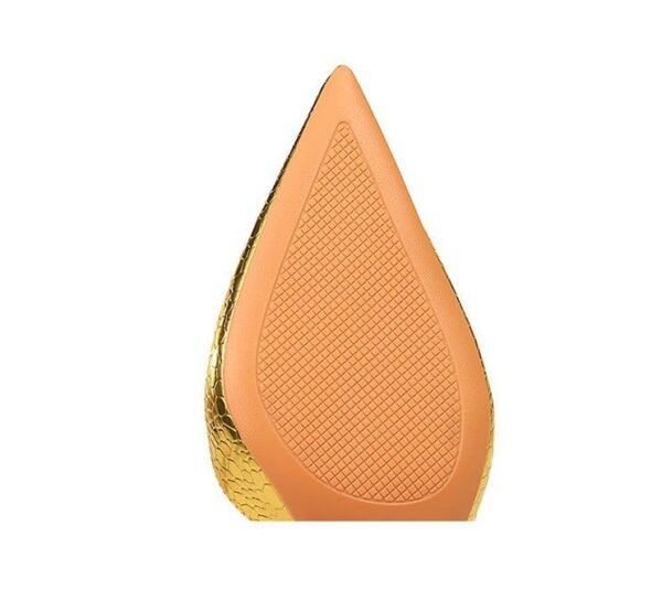 2928-1 European and American style fine-heeled high-heeled shallow pointed side hollow retro metal stone pattern shoes
