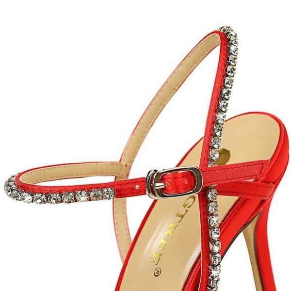 221-1Fashion high heel women's pointed shoes-Bigtree shoes