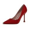 1823-1 European and American pointed women's shoes-Bigtree shoes