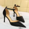 3091-1Fashion high heel women's pointed shoes-Bigtree shoes