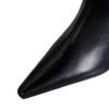 6838-2Stylish and simple pointed high heel women's winter ankle Chelsea boot side zipper-Bigtree shoes