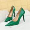 BIG TREE SHOES 1983-6 Retro European American Style Fashion Simple Super High Heel Stiletto Low-Cut Pointed Toe Skinny Shoes High Heels