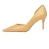 2928-2 retro European and American slim pedicure side hollow thin heel high heel shallow pointed stone pattern women's shoes
