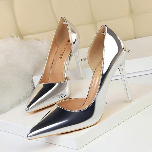 18188-1Fashion high heel women's pointed  shoes-Bigtree shoes