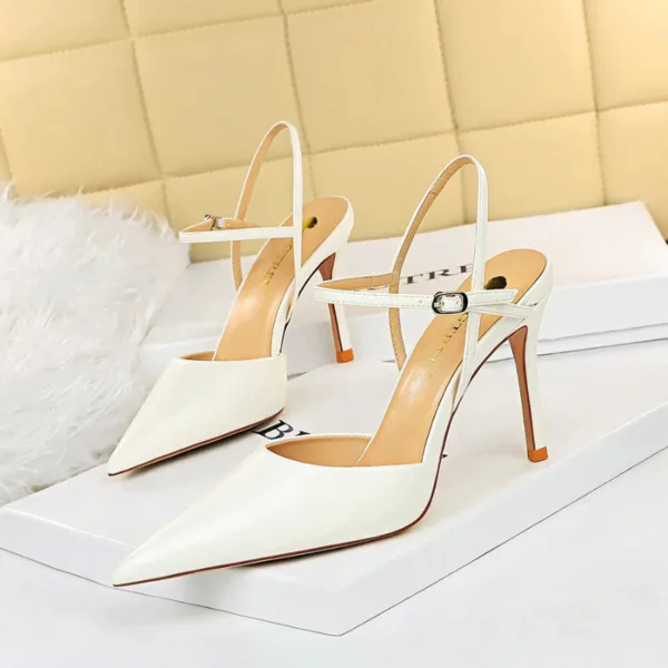 221-3Fashion high heel women's pointed shoes-Bigtree shoes