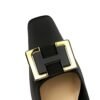 BIGTREE SHOES 6183-k23 European and American Fashion Business Ol High Heels Women's Shoes Wine Glass Heel Low-Cut Square Toe Metal Buckle Decoration Pumps