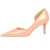 1363-A2 Korean fashion slim banquet fine heel high heel shallow pointed side hollow patent leather women's shoes single shoes high