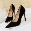 1829-5Simple and fashionable European and American pointed women's shoes-Bigtree shoes