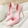 3168-3Simple and fashionable European and American pointed women's shoes-Bigtree shoes
