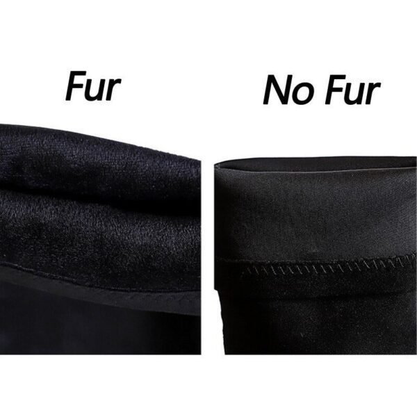 315-A9Long boots knee boots thin high heels boots plush warmth-Bigtree shoes